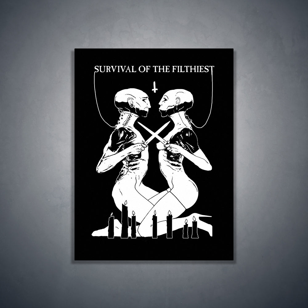 Survival of the filthiest - Art Print