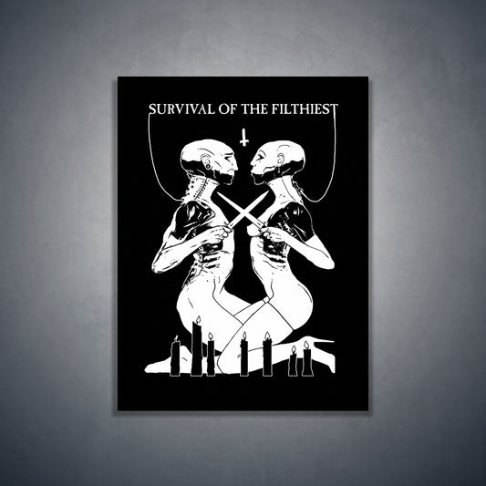 Survival of the filthiest - Art Print