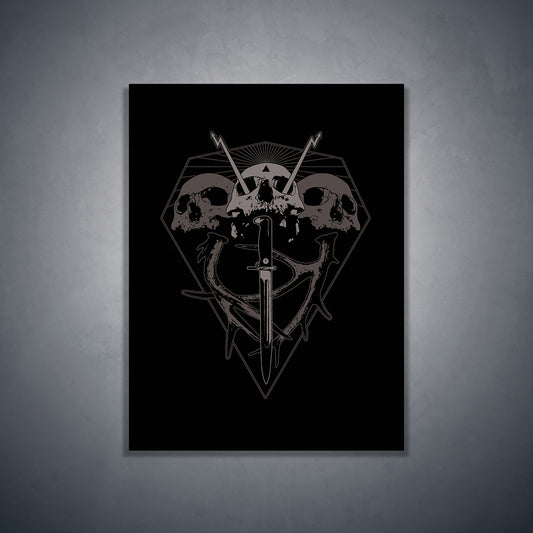 Unholy skulls - Art print