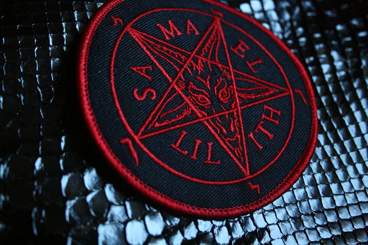Seal of Baphomet - Samael and Lilith, red version - PATCH
