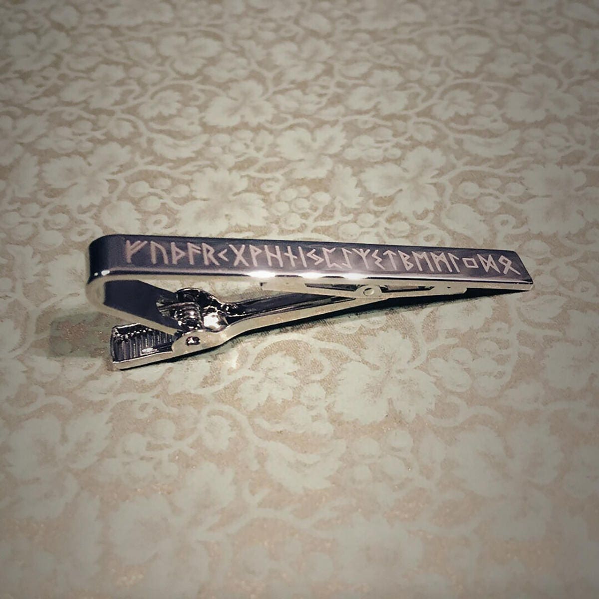 Elder Futhark, old runes - tie clip