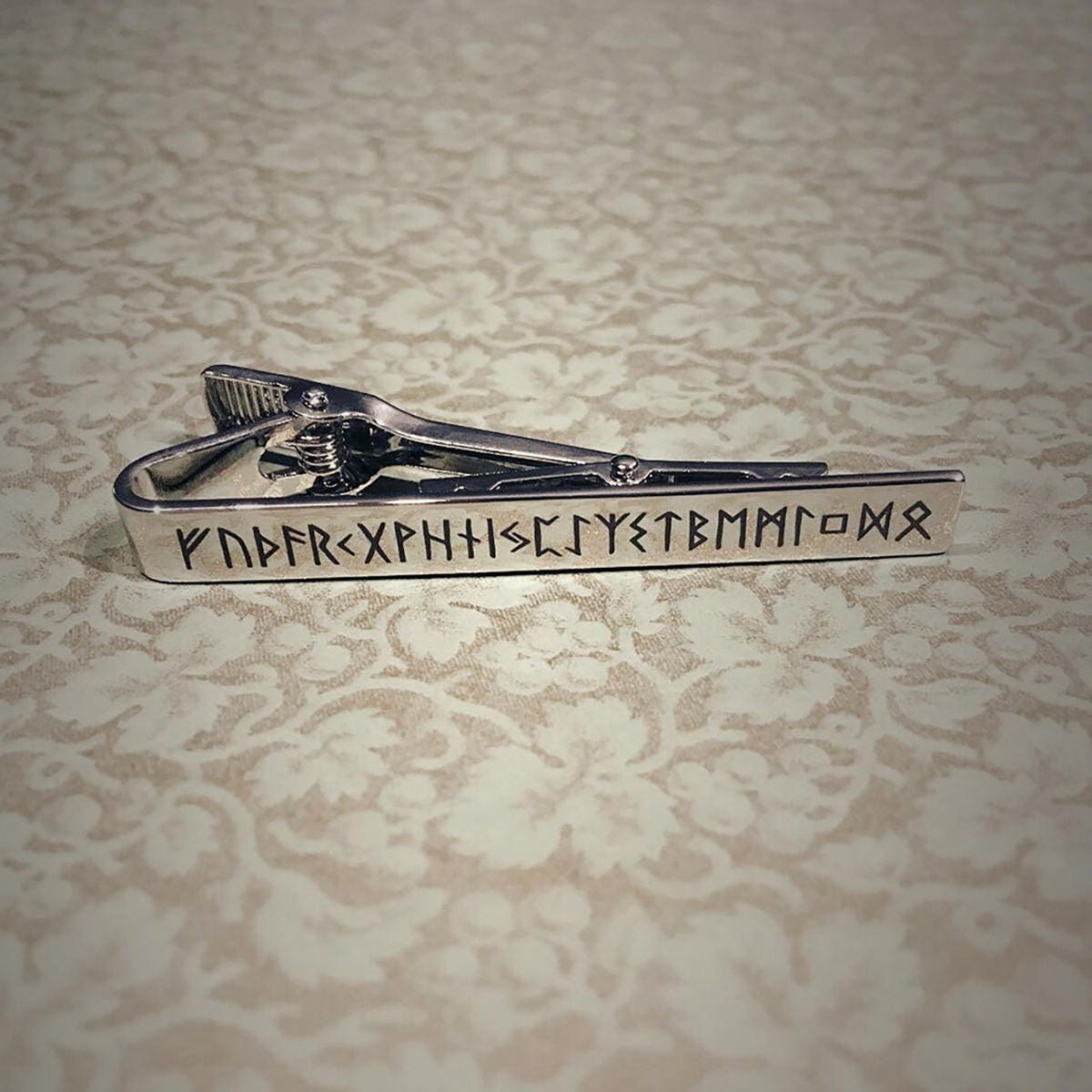 Elder Futhark, old runes - tie clip