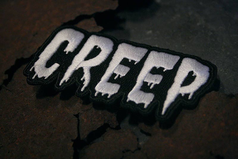 CREEP, old school horror, vintage style - PATCH