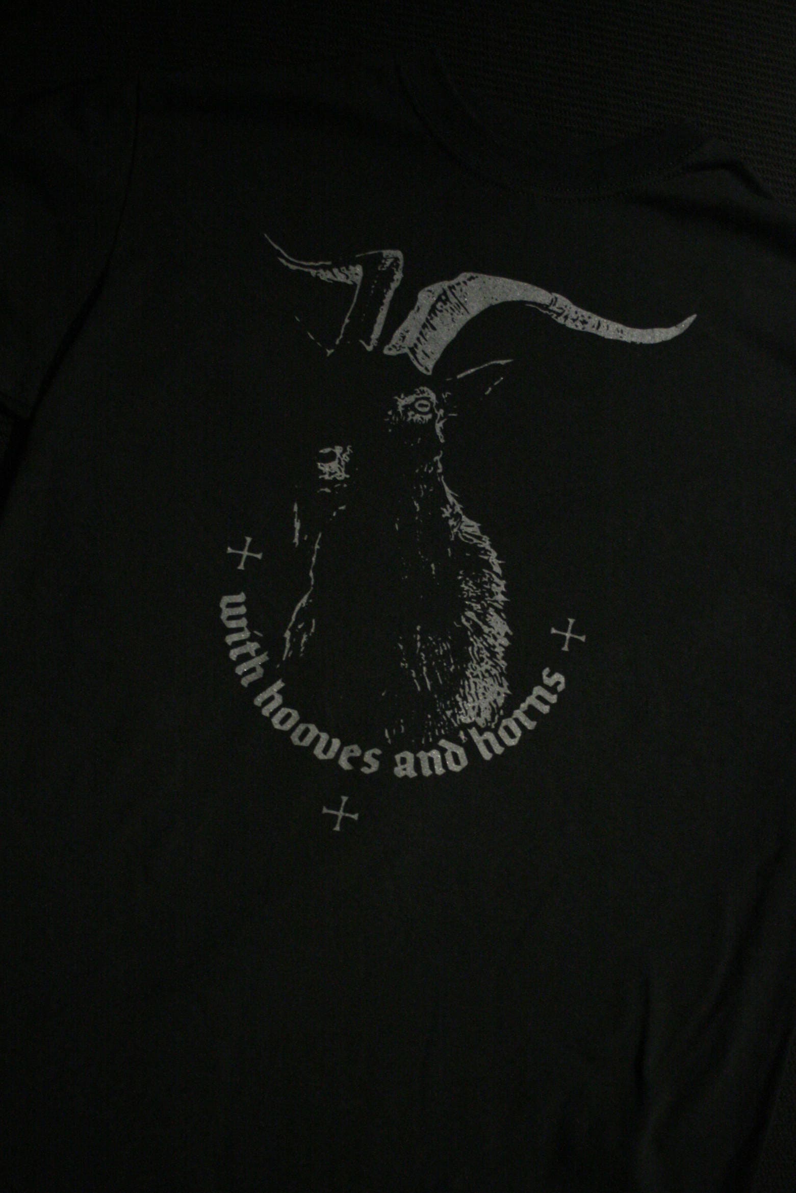 With hooves and horns T-shirt female fitted