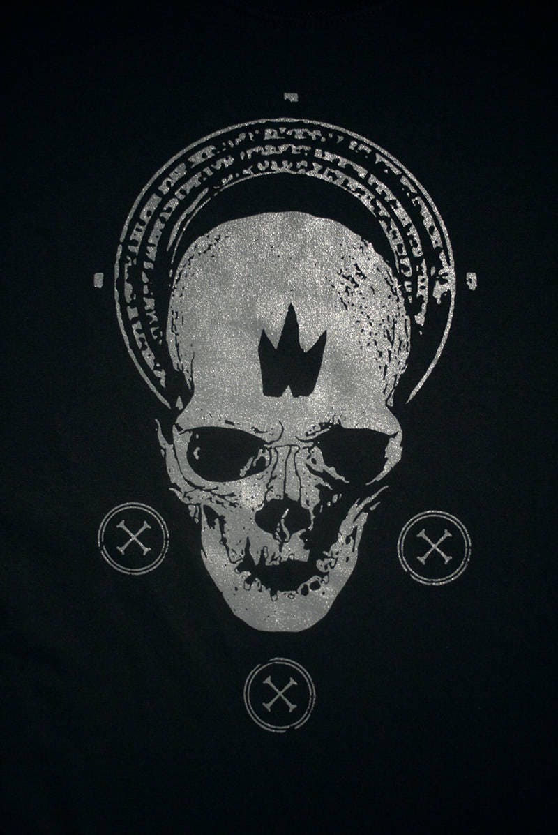 Black crown skull - T-shirt female fitted