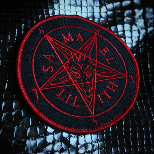 Seal of Baphomet - Samael and Lilith, red version - PATCH