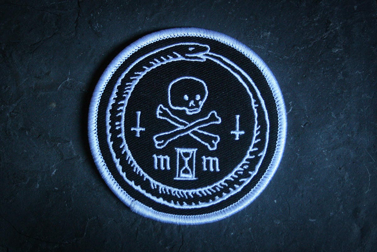 Ouroboros and skull, memento mori - PATCH