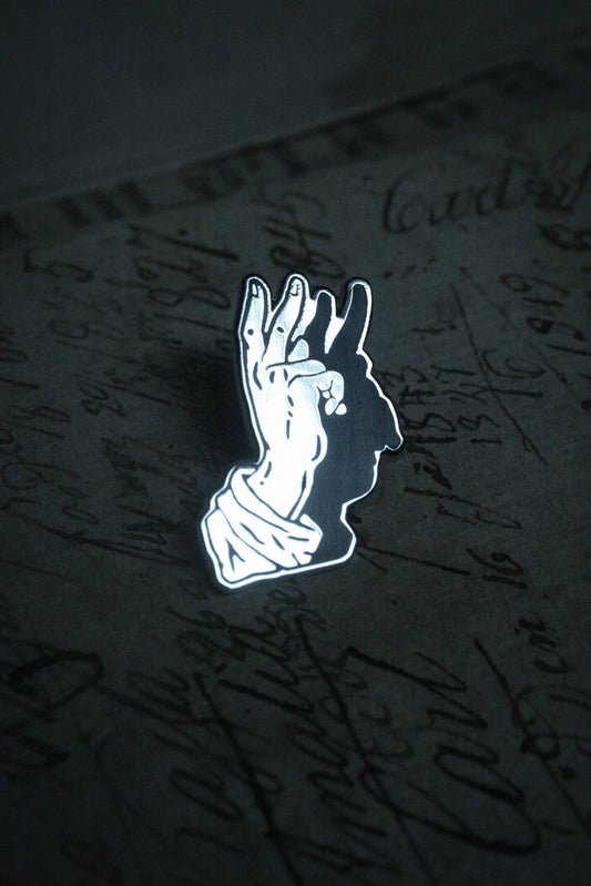 Hand sign devil shadow - PIN