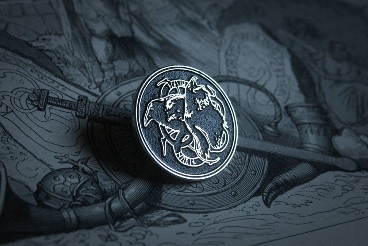 Hugin and Munin, Odins ravens - PIN