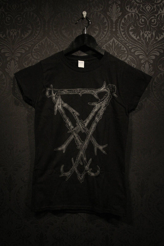 Lucifer Seal / Sigil antlers - T-shirt female fitted