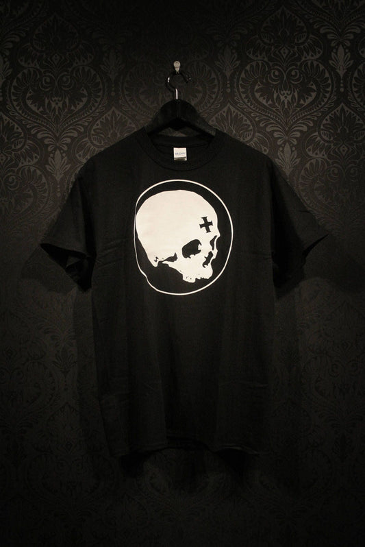 Skull circle white - T-shirt