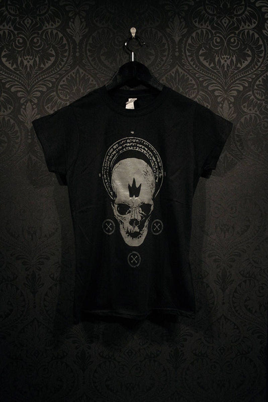 Black crown skull - T-shirt female fitted