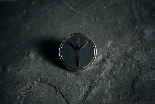 Algiz rune, circular style - PIN