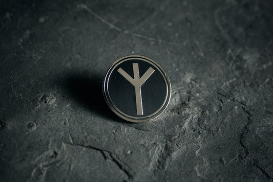 Algiz rune, circular style - PIN