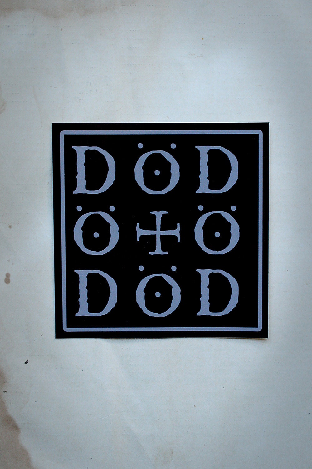 DÖD (death) palindrome - vinyl STICKER