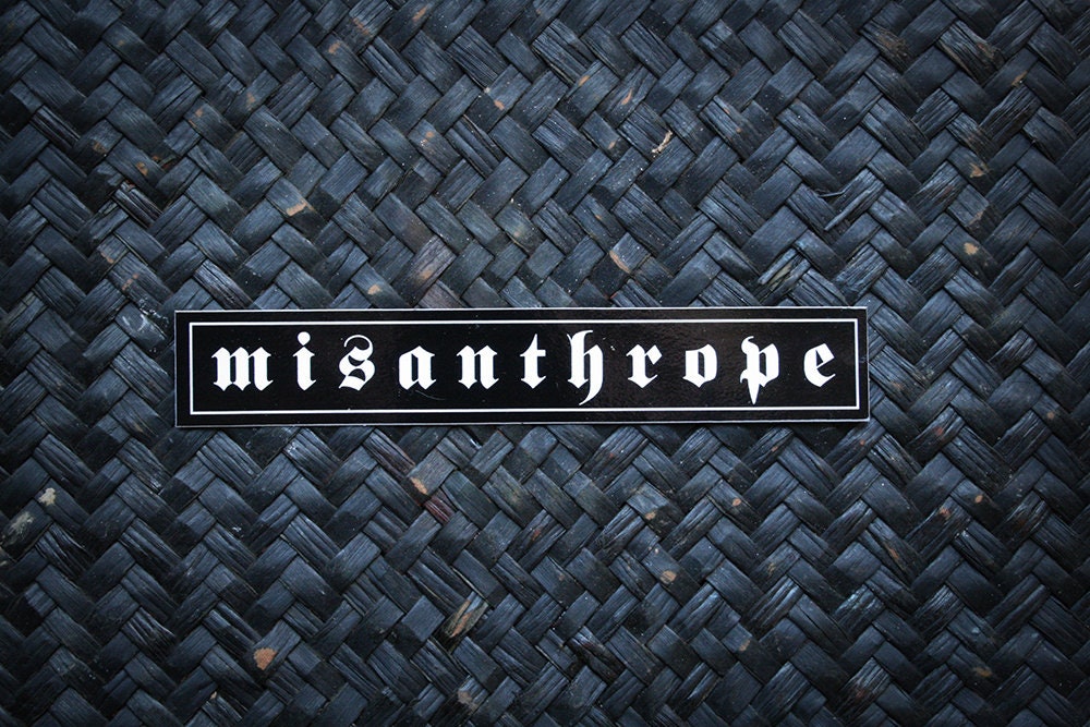 Misanthrope small version - vinyl STICKER