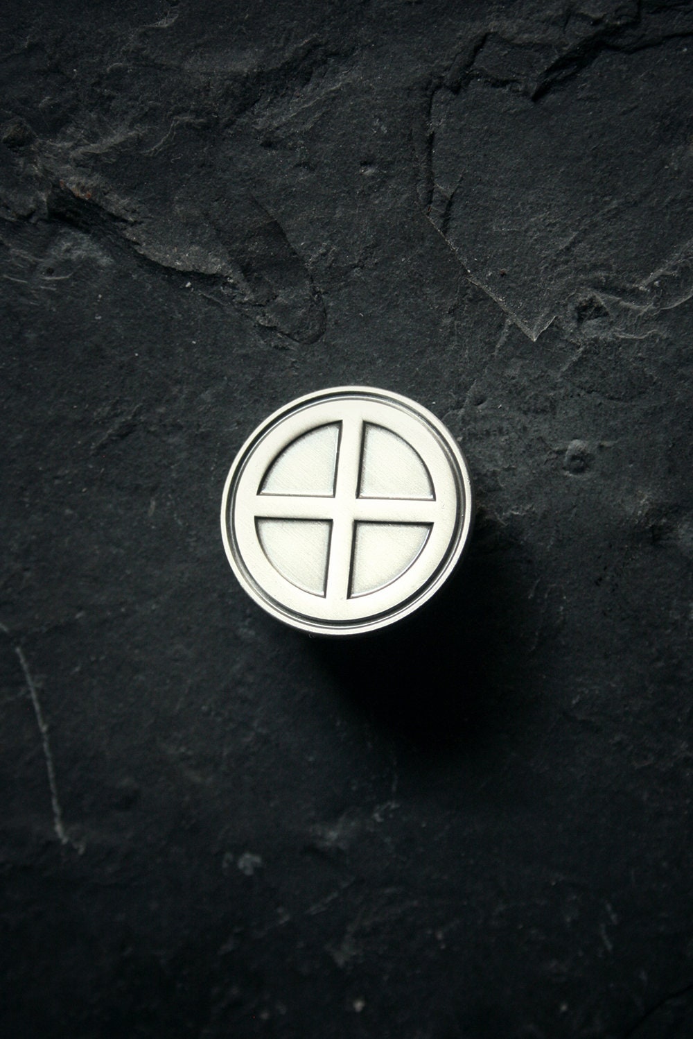 Solar cross petroglyph - PIN