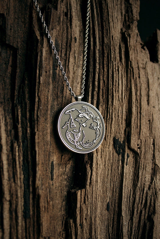 Hugin and Munin, Odins ravens - NECKLACE