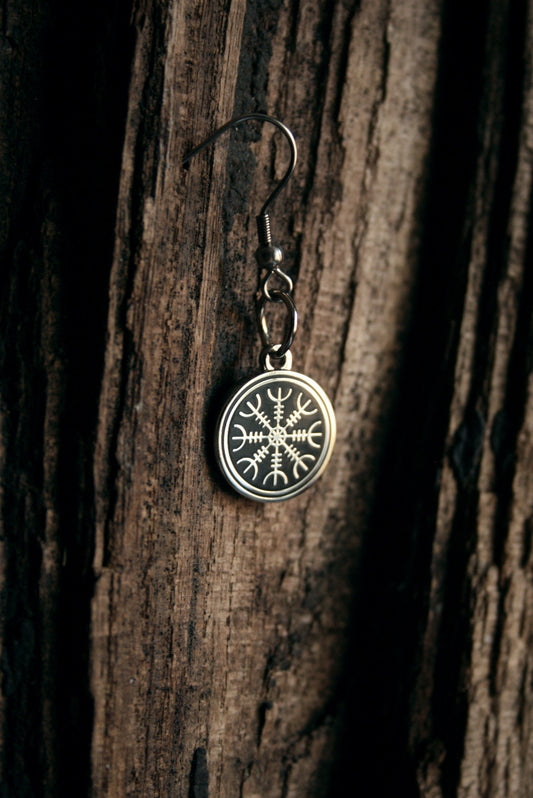 Ægishjálmur with hook - EARRINGS