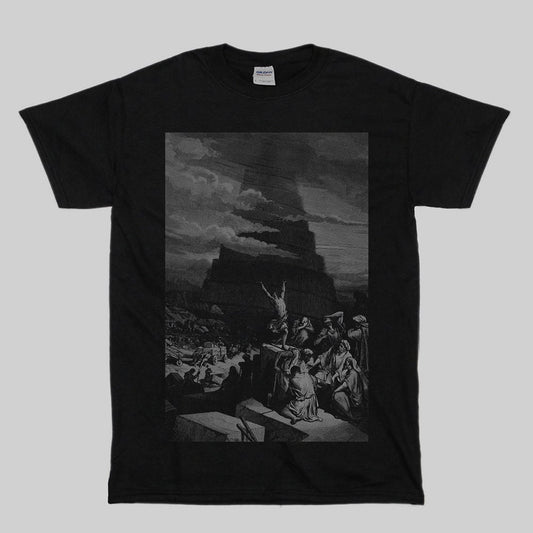 Tower of Babel, Gustave Dore illustration - T-shirt