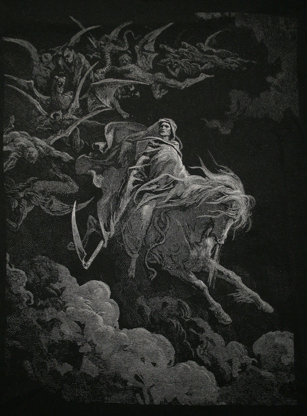 DEATH, Gustave Dore illustration - T-shirt