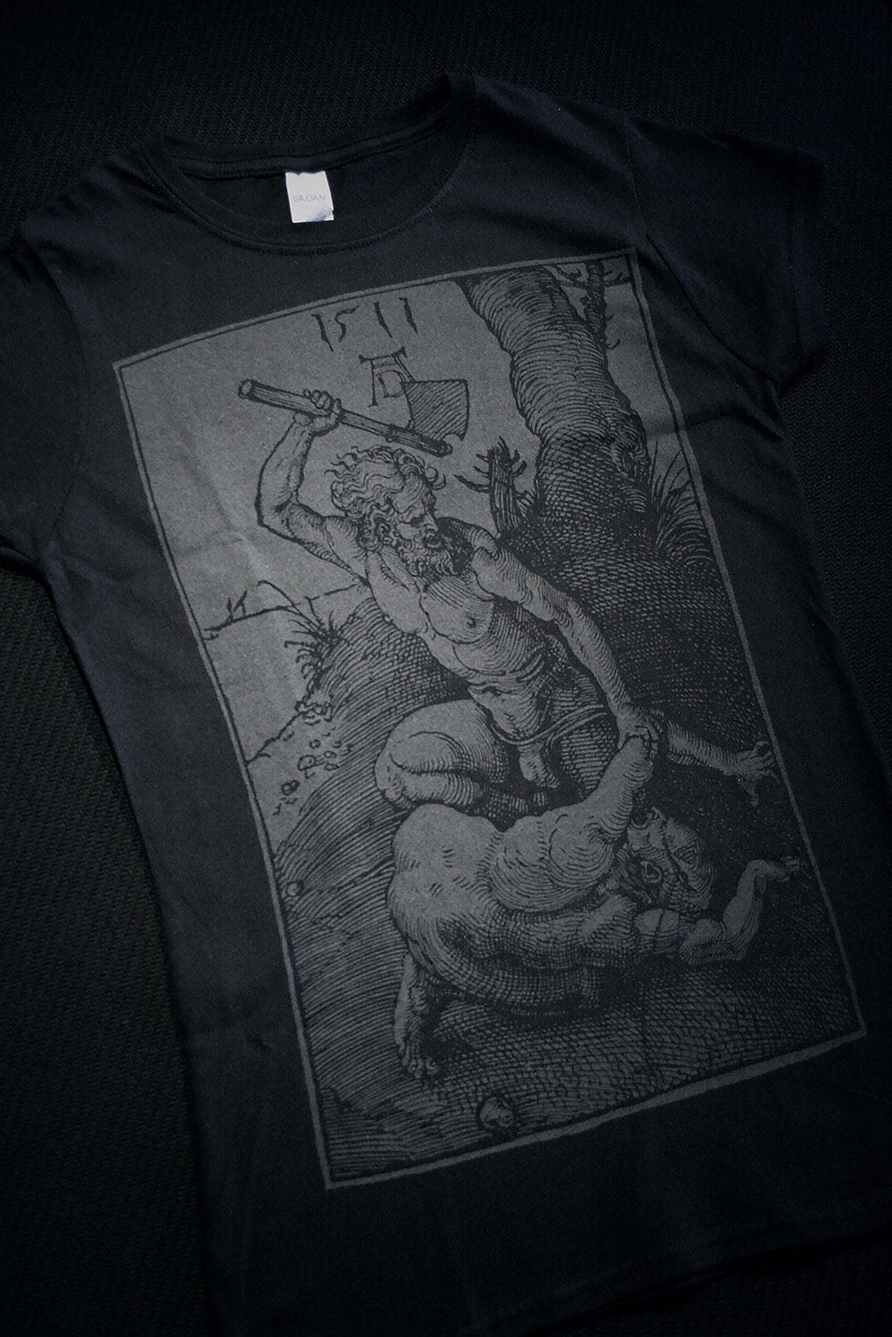 Cain and Abel, woodcut illustration by Albrecht Dürer - T-shirt female fitted
