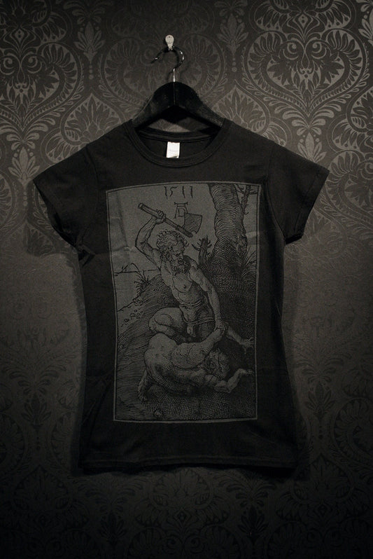 Cain and Abel, woodcut illustration by Albrecht Dürer - T-shirt female fitted