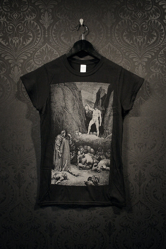 Decapitated man, Bertram De Born / dantes Inferno, Divine Comedy, Gustave Dore illustration - T-shirt female fitted