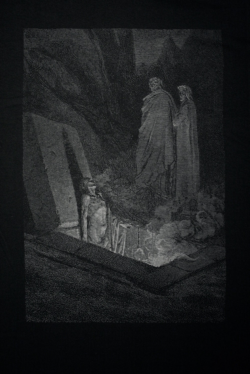 Rise from the grave, the undead, Farinata, Gustave Dore illustration - T-shirt female fitted