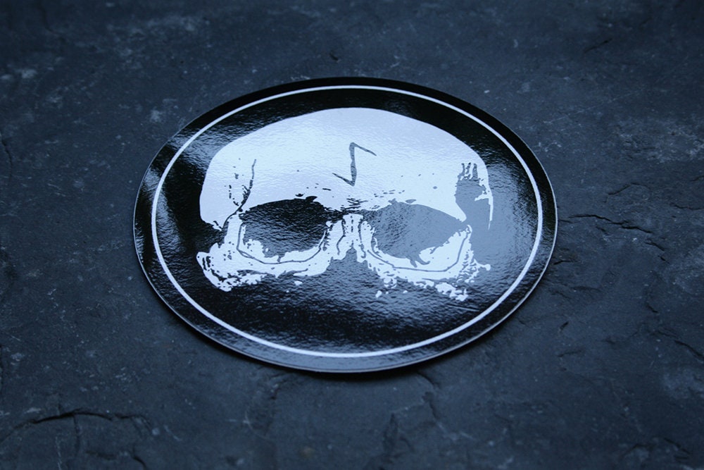 Skull rune, Eihwaz - vinyl STICKER