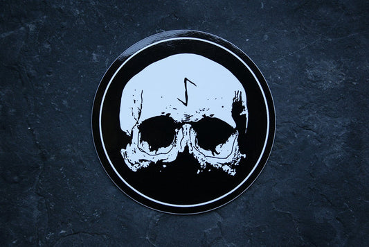 Skull rune, Eihwaz - vinyl STICKER