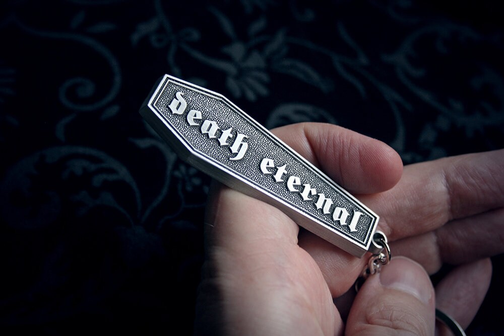 Coffin shaped bottle opener / keychain DEATH ETERNAL - Bottle opener