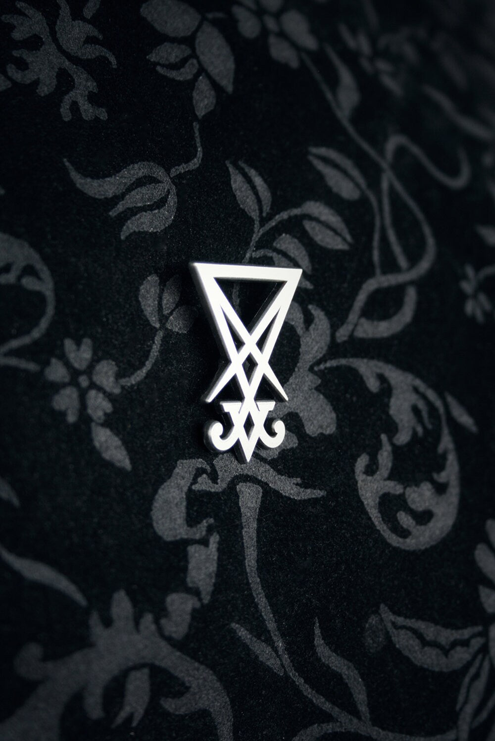 Sigil of Lucifer, Seal of Lucifer, Large MATTE finish 30 mm version - PIN