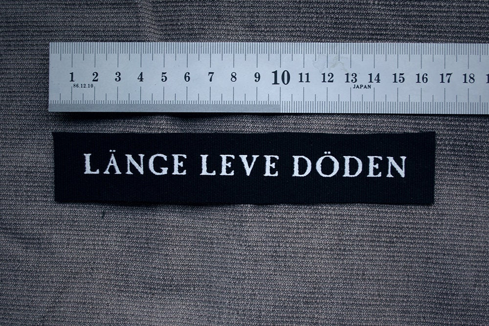 Länge leve döden - screen printed PATCH