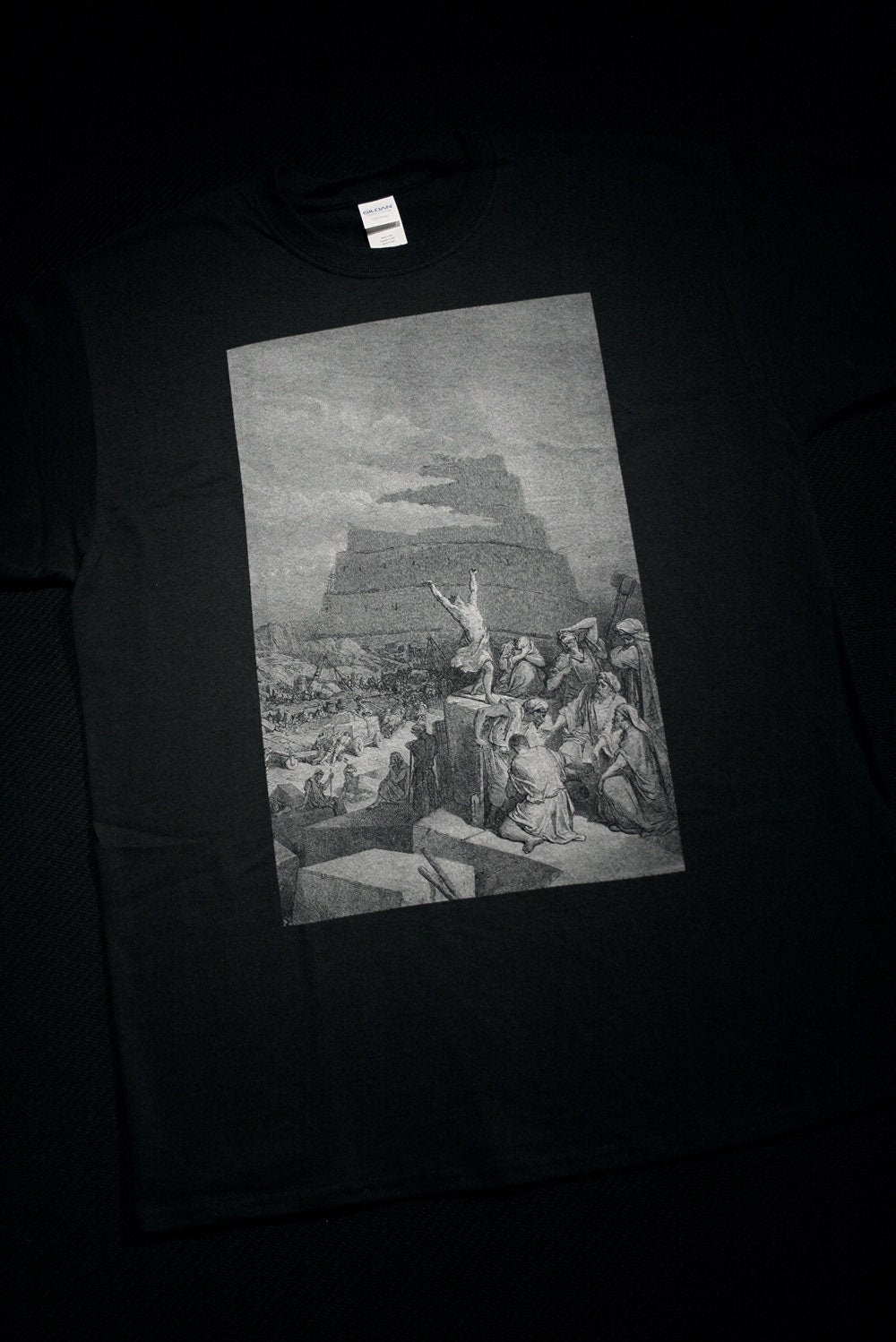 Tower of Babel, Gustave Dore illustration - T-shirt