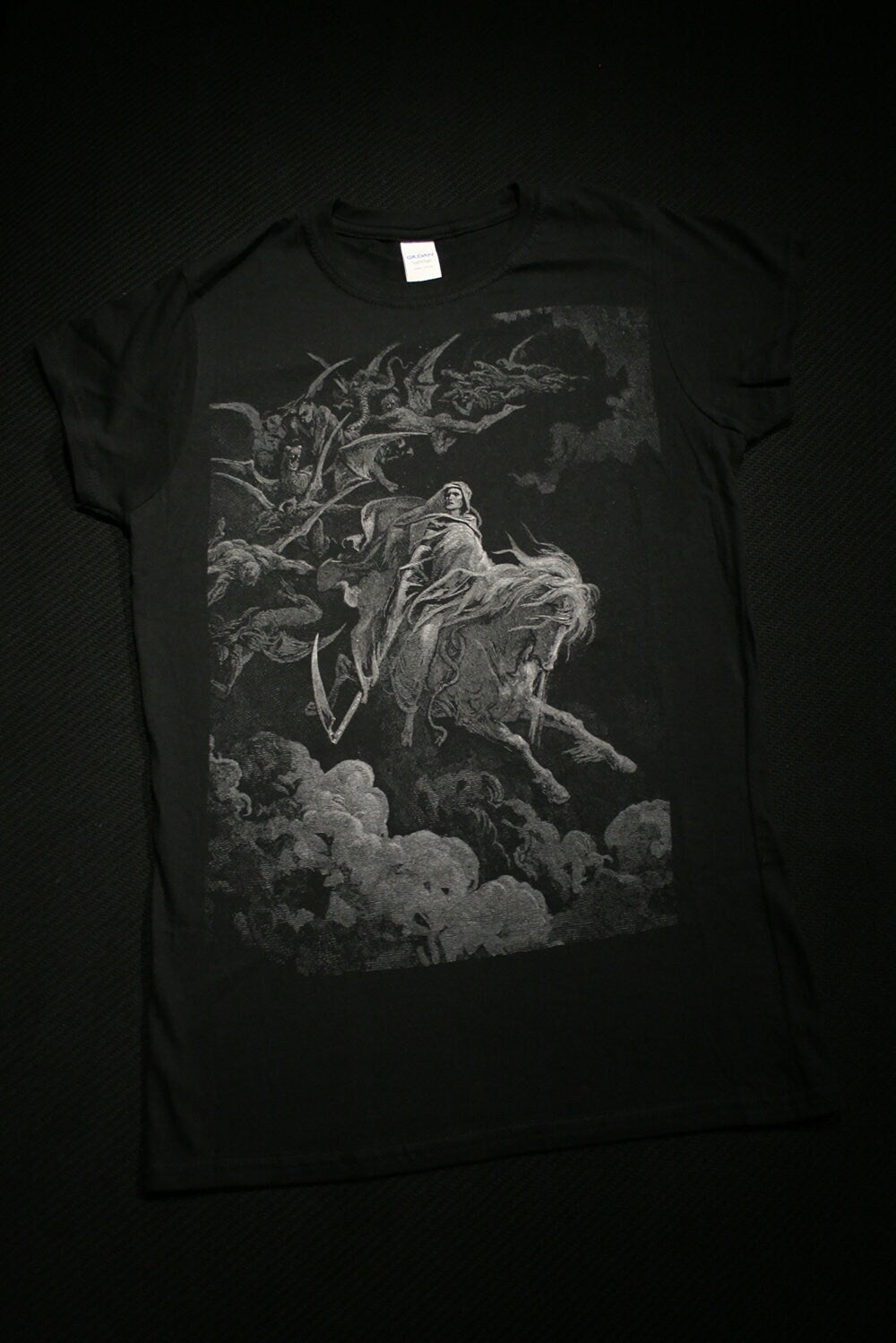 DEATH, Gustave Dore illustration - T-shirt female fitted