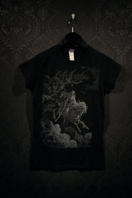 DEATH, Gustave Dore illustration - T-shirt female fitted