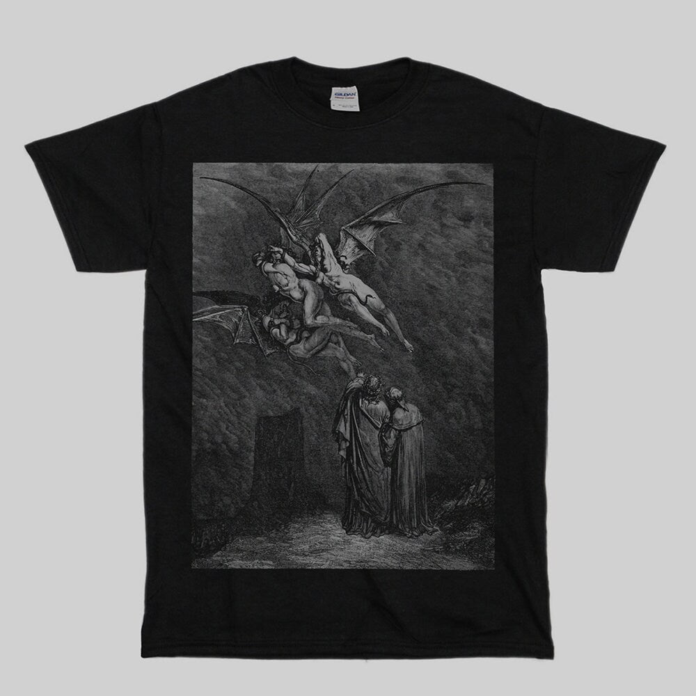 The Erinnys, demons, Gustave Dore illustration - T-shirt