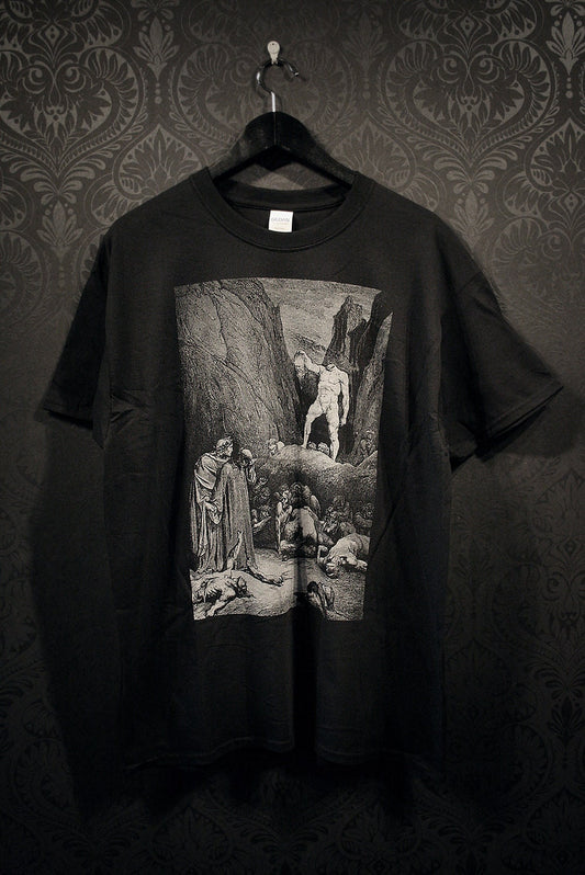 Decapitated man,  standing on rock, Bertram De Born / dantes Inferno, Divine Comedy, Gustave Dore illustration - T-shirt