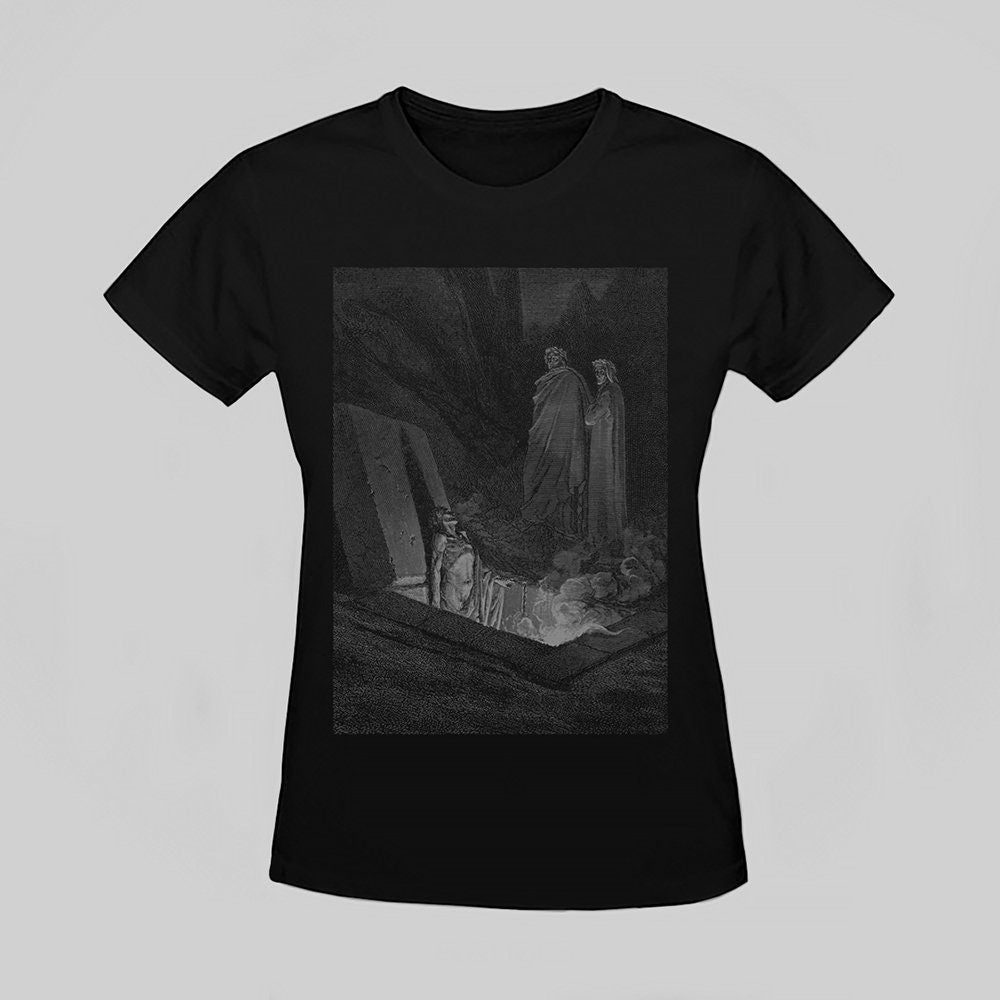 Rise from the grave, the undead, Farinata, Gustave Dore illustration - T-shirt female fitted