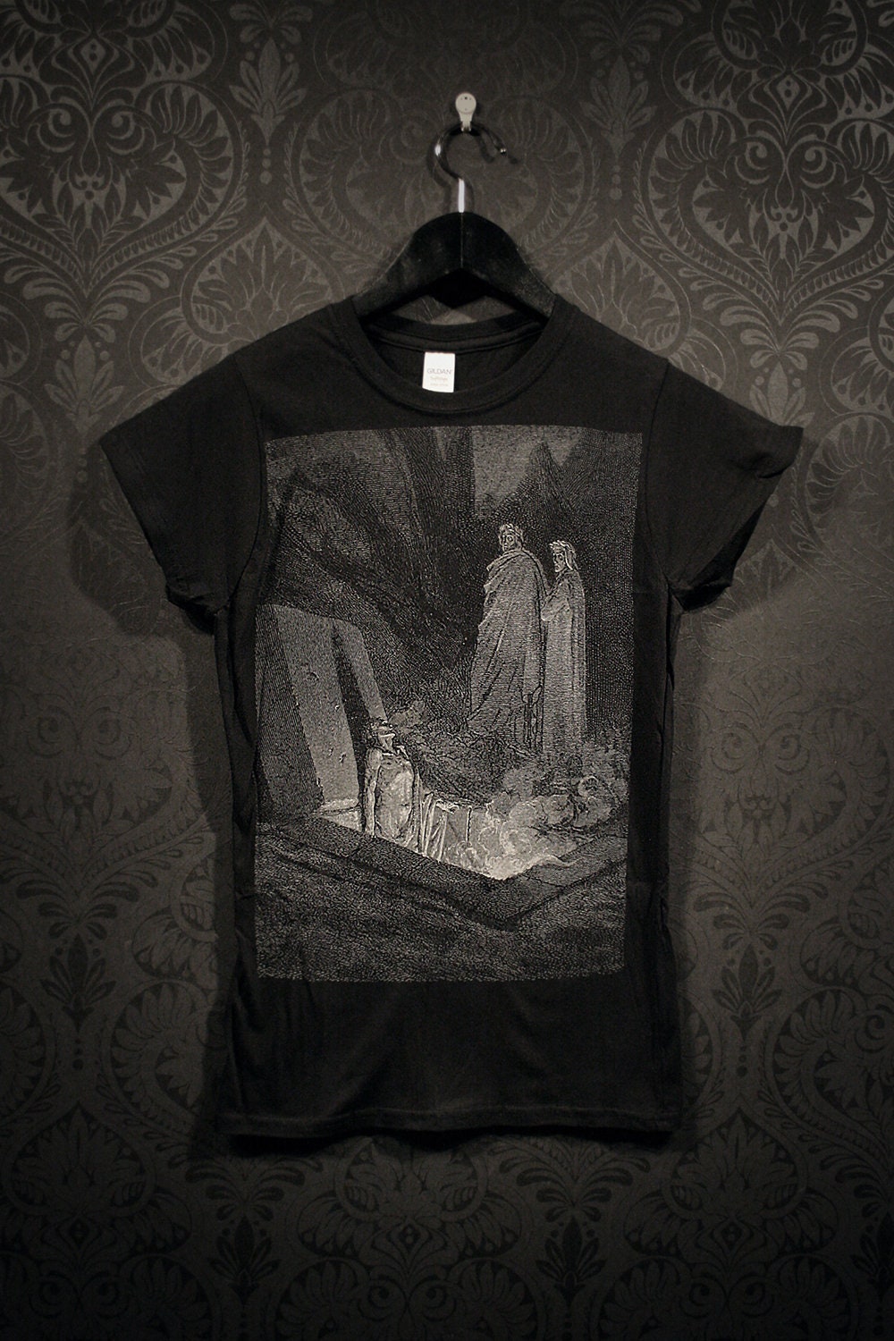 Rise from the grave, the undead, Farinata, Gustave Dore illustration - T-shirt female fitted