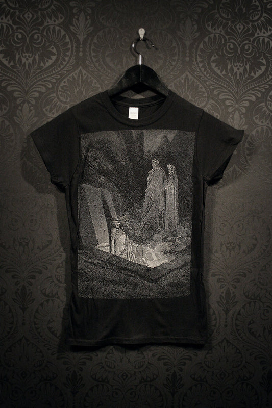 Rise from the grave, the undead, Farinata, Gustave Dore illustration - T-shirt female fitted