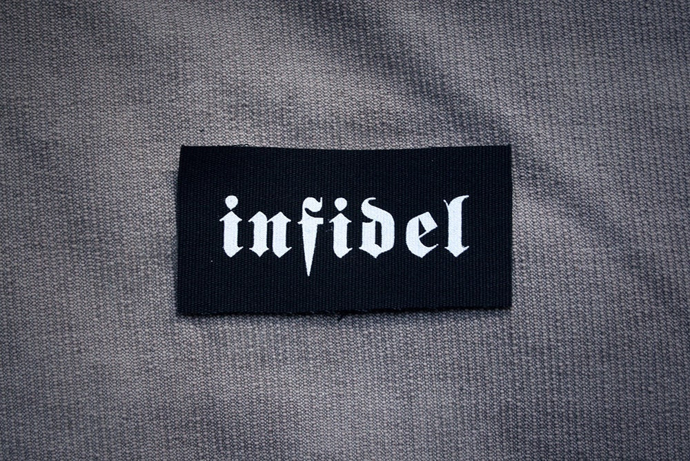 Infidel - screen printed PATCH