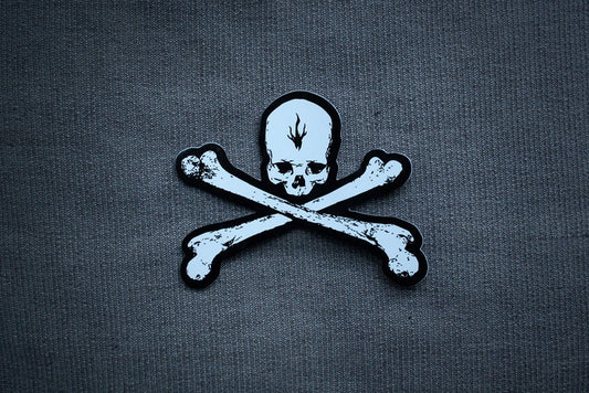 Skull with crossbone - vinyl STICKER