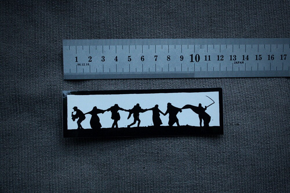 Seventh seal, dance of death, danse macabre - vinyl STICKER