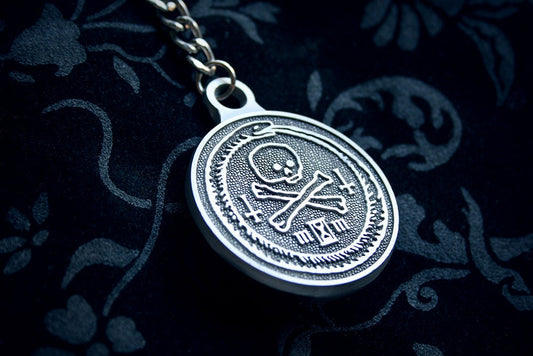 Ouroboros with skull - bottle opener key chain
