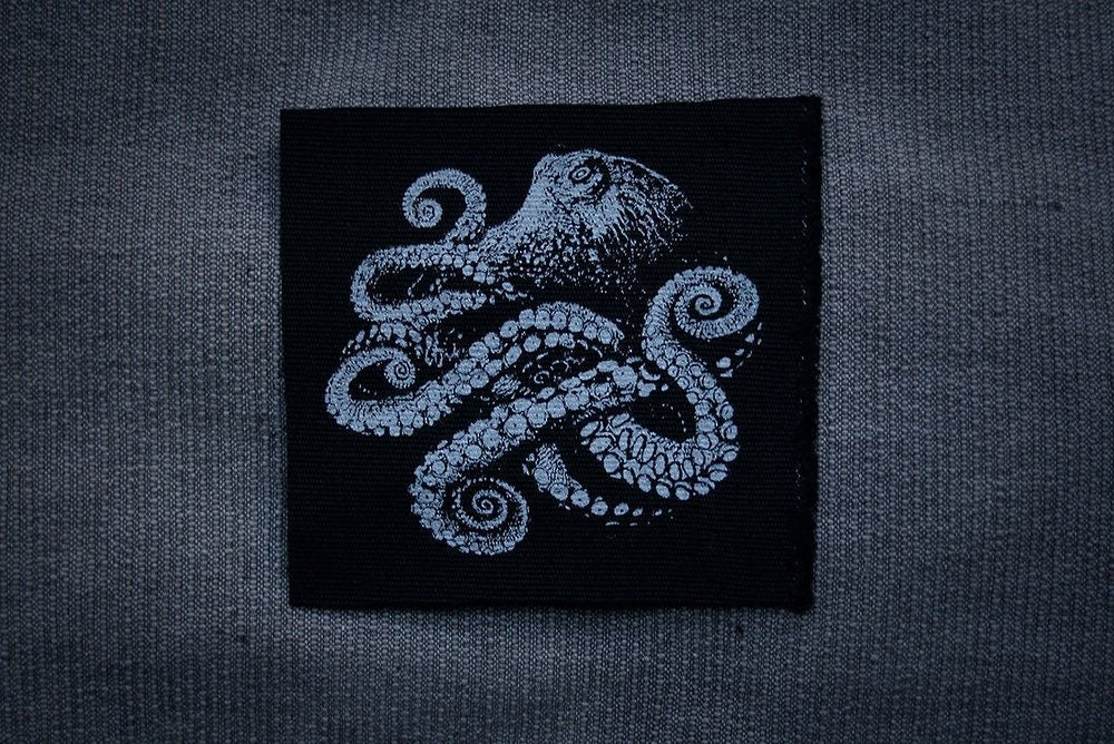 Kraken, Cthulhu, giant octopus - screen printed PATCH