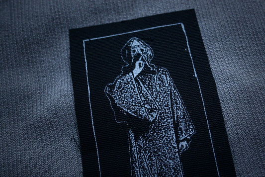 Aleister Crowley, silence is golden, hush! - screen printed PATCH