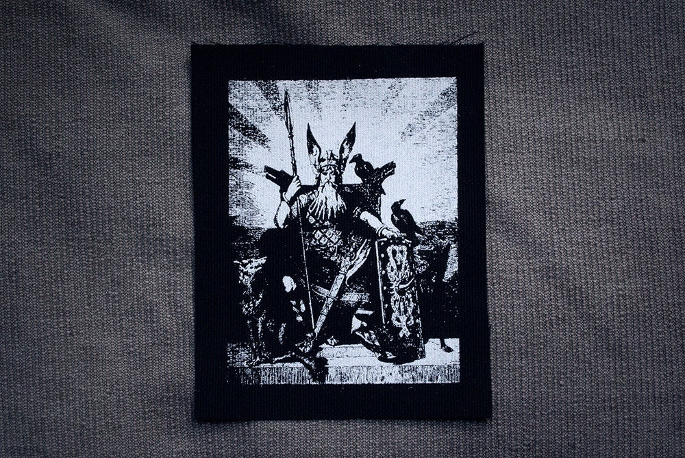 Odin, Oden, Wotan - screen printed PATCH