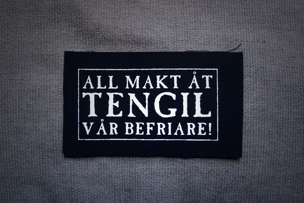 Tengil, all makt åt Tengil vår befriare, The Brothers Lionheart - screen printed PATCH